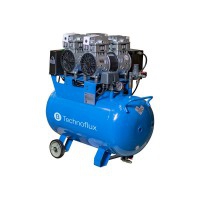 50-Liter-Vierzylinder-Technoflux-Kompressor mit zwei Köpfen: ideal für leichte Geräte