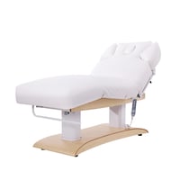 Elektrische Behandlungsliege Troch+ Spa: 3 Segmente und 4 Motoren mit Heizung, Antigravitationsfunktion und Positionsspeicher (weiß) Elektrische Behandlungsliege Troch+ Spa: 3 Segmente und 4 Motoren mit Heizung, Antigravitationsfunktion und Positionsspeicher (weiß)