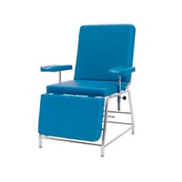 Blutentnahmestuhl: aus verchromtem Stahl (165 x 60 x 80 cm)