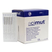 Akupunkturnadeln - Stahlgriff ohne Rundkopf mit fünf Nadelführungen + Führung (Azimuth)