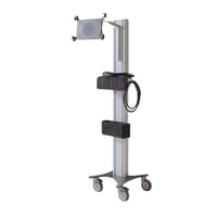 CHISON SonoEye CAR1P-KLS Tragbarer Ultraschall-Transportwagen: Halbflexibler Tablet-Arm und Sondenhalter mit Silikon