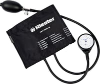 Riester Exact Aneroid-Blutdruckmessgerät: Mit separatem Messkolben und Manometer.