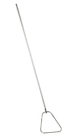 Dreieckiger Monitor mit Edelstahlkopf und eloxiertem Aluminiumgriff