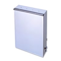 Wandmontiertes Negatoskop, emaillierter Stahl, 1 Bildschirm