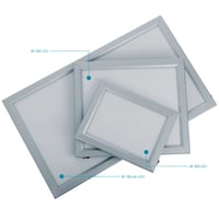 AF200 Extraflaches LED-Negatoskop mit Aluminiumrahmen: Doppelkörper