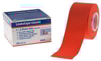Leukotape Classic selbstklebendes elastisches Klebeband 3,75 cm x 10 Meter: rote Farbe