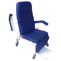 Ergonomischer geriatrischer Klinikstuhl Eco Kinefis Synchro-Mobile: Begleitung und Ruhe mit synchronisierter Artikulation, rollend