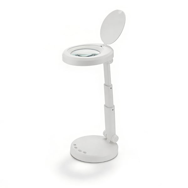 FLIP LED-Tischleuchte mit 5-facher Vergrößerung: für präzises Arbeiten in den Bereichen Kosmetik, Maniküre oder Elektronik