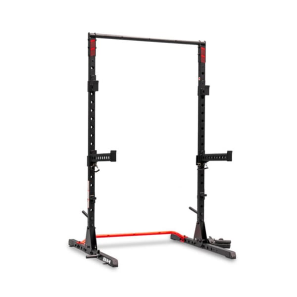 Power Rack für Zuhause: BH Fitness G310 mit seitlichen Spottern und verstellbaren Haken