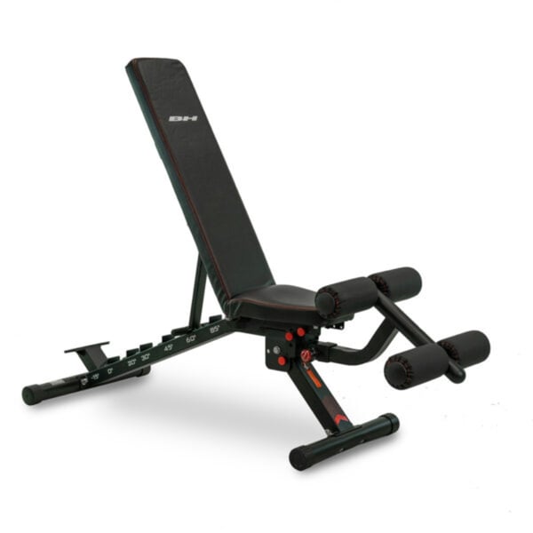 Verstellbare Hantelbank für den Heimgebrauch: BH Fitness Verstellbare Hantelbank G322 mit kompaktem Design und ergonomischer Polsterung