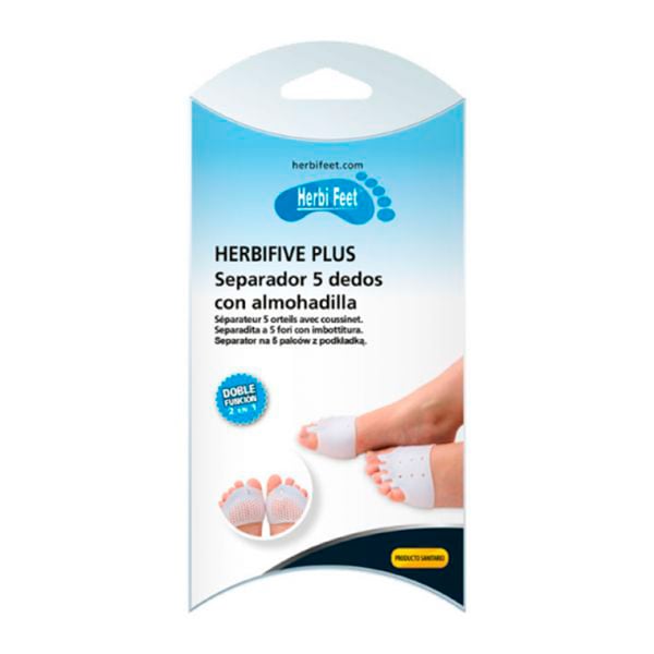 Herbifive Plus: 5-Zehenspreizer mit Polster