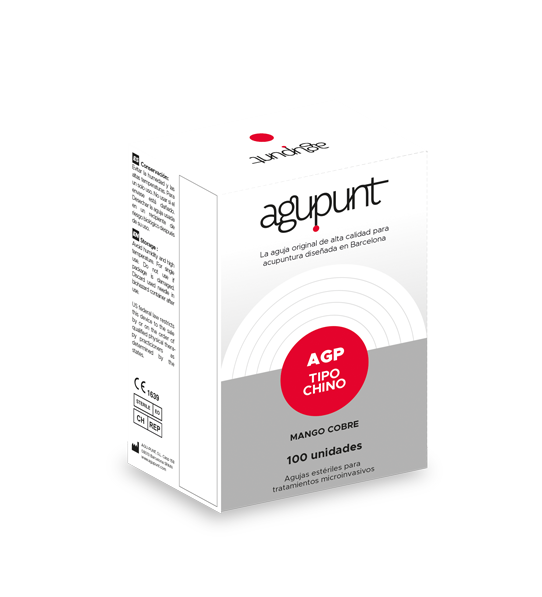 Akupunkturnadel Agupunt - Mango Copper ungelenkte Einzelne Papierverpackungen (200 Einheiten)