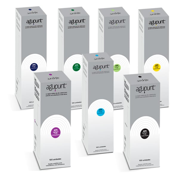 Physiotherapie-Nadeln für Dry Needling Agu-punt APS Safety Tube: mit Führungsröhrchen für Behandlungen mit langen Nadeln (100 Stück)