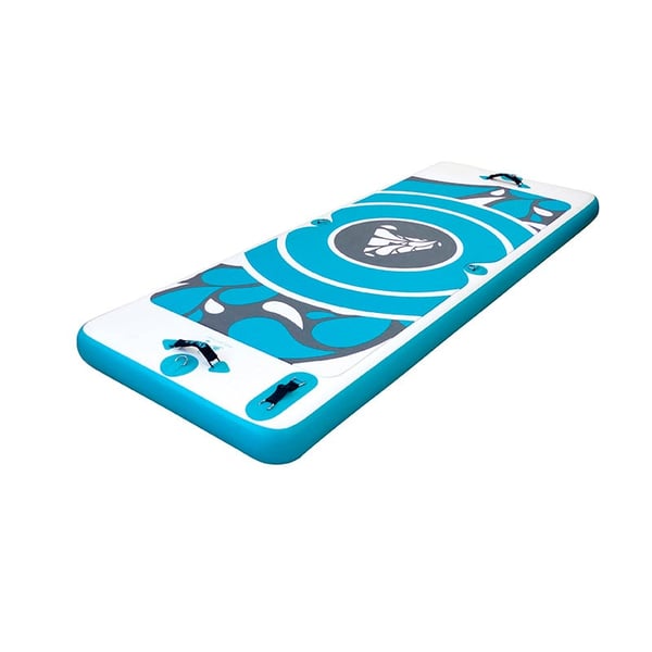 AquaFitMat: schwimmende Wasserstufe, um Fitness und Yoga im Wasser zu praktizieren