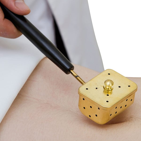 Moxa-Pulver-Applikator (bronzefarben)