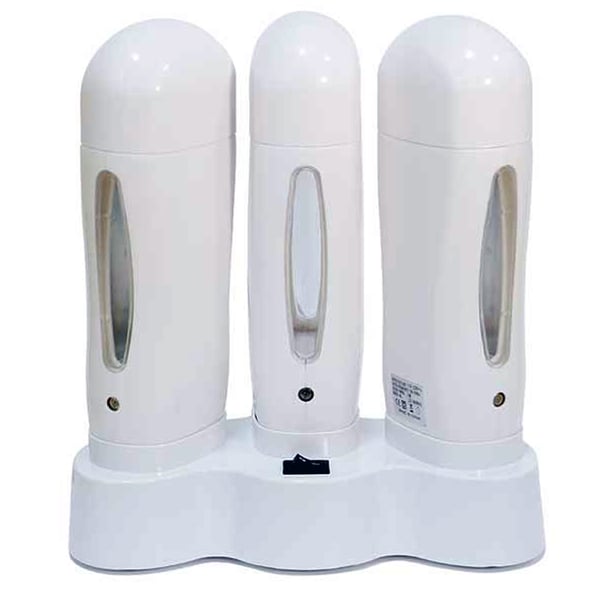 Tripleheater Wax Heater (drei Kartuschen): Ausgestattet mit seitlicher Wachsstandsanzeige