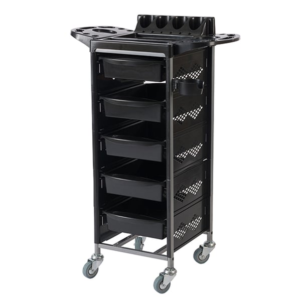 Brushy Rolling Styling Trolley ? Fünf ausziehbare Schubladen und obere Ablage
