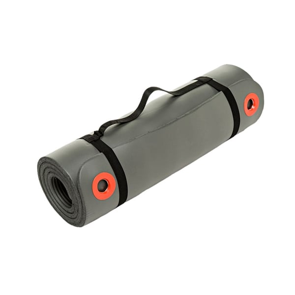 Ausgestanzte graue NBR-Matte 180 x 60 x 1,25 cm: ideal für Yoga, Pilates und Fitness