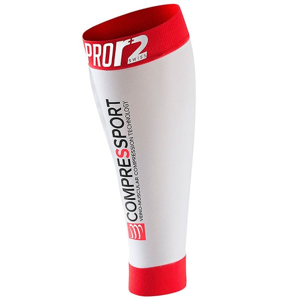 LETZTE GRÖSSEN - Compressport Pernera Pro Racing Calf R2 Swiss - Weiß