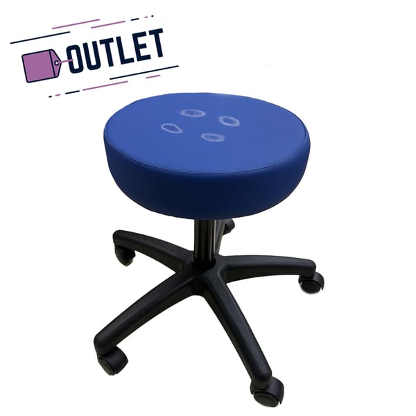 Kinefis Economy Niedriger Hocker: Höhe 44 - 57 cm (Stewardess Blue) - OUTLET