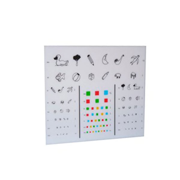 Optotypplakat des Kindes