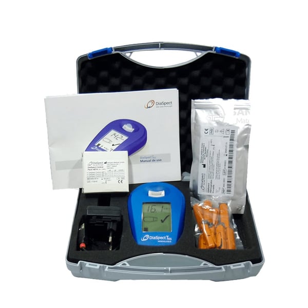 DiaSpect™ Hämoglobin-Analysekoffer mit Bluetooth: Ergebnisse in 1 Sekunde, tragbar und genau