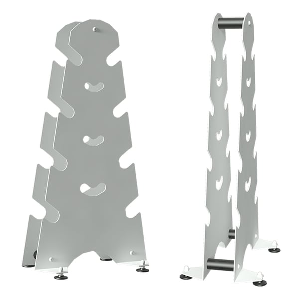 Hantelset von 0,5 bis 3 kg mit Metallstütze (einschließlich Hantelpaar von 0,5 kg, 1 kg, 2 kg, 3 kg)