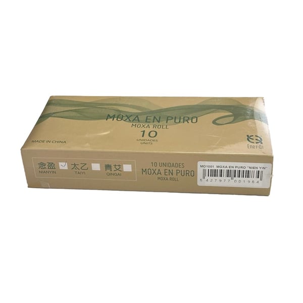 Reines Moxa gemischt mit Nien Yin Ener-Qi Rauch (10 Einheiten): Ideal für indirekte Moxibustion