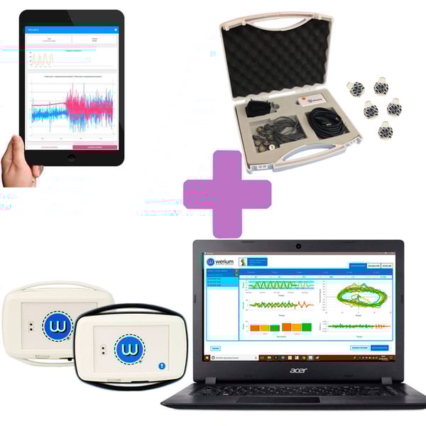 MDurance & Pro Motion-Paket: mDurance Premium-Vierkanal-Elektromyograph + Pro Motion-Goniometer + Geschenk-Laptop: Die beiden besten objektiven Bewertungssysteme auf dem Markt
