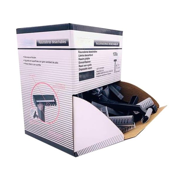 Unsteriler Rasierer 1 Klinge (100 Stück)