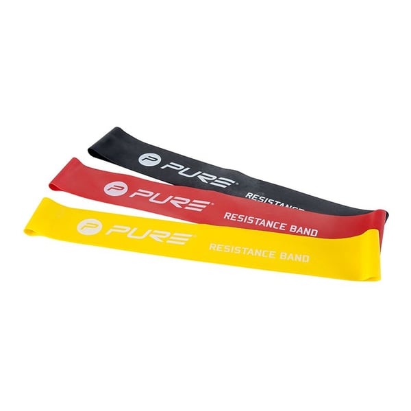 Satz von 3 Bands unterschiedlicher Resistenzen Pro Pure2Improve: Weiche, mittlere und starke Beständigkeit