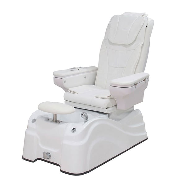 Caln Pediküre Stuhl: Mit zwei Motoren, Cervical-Dorsal-Lumbal-Massagesystem, Fußbad, ausziehbarer Dusche und MP3-Player (zwei Farben)