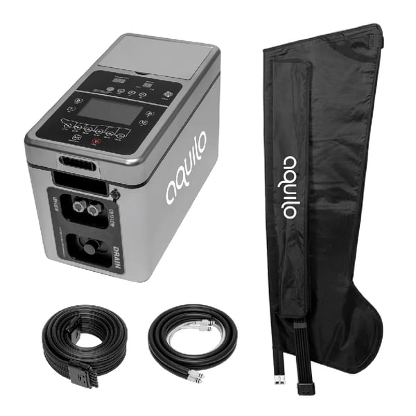 Aquilo Sports CCT1500 System mit Kryotherapie-Stiefeln und pneumatischer Kompression zur Muskelregeneration