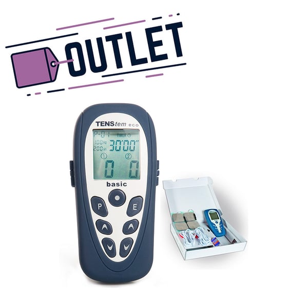 Tens Eco Basic: Elektrostimulator mit 2 Kanälen und 16 Programmen (TENS + EMS + Iontophorese) - LETZTE EINHEIT