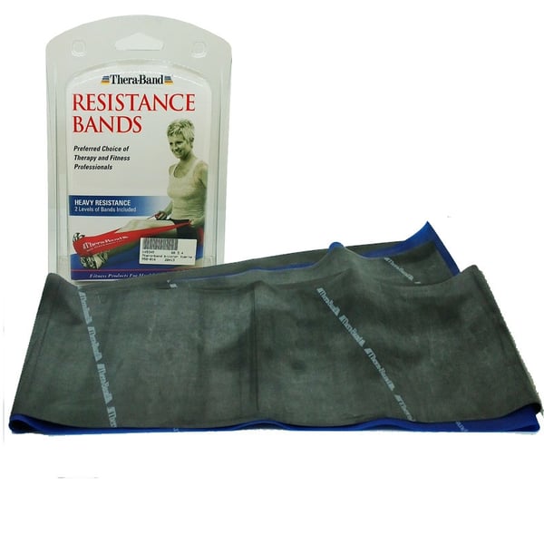 Thera Band Tricolor Strong - Pack 2 Bänder: Blau und Schwarz