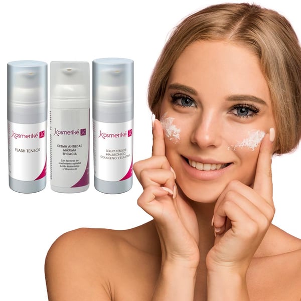 Kosmetische Kosmetikbehandlung Kosmetiké Fantasy: Tensor Flash + Tensor Serum + Antiage Cream Lebyutí Kosmetiké Gold