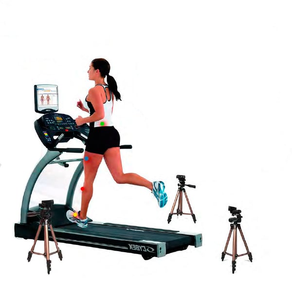 Bewegungsanalyse-Plattform Bioval Systeme. Mit 4 Sensoren.