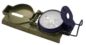 Metall-Kompass mit Lineal