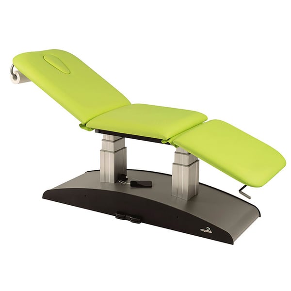 Elektrische Ecopostural-Trage: Vertikale Hebung mit Fußsteuerung, zwei Säulen und drei Körpern (62 x 198 cm)