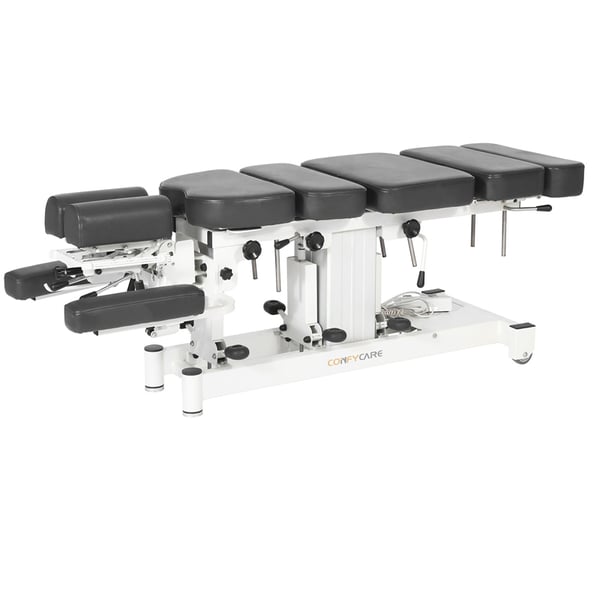 Elektrische Liege Lym Plus: Sieben Abschnitte mit Tropfen für die Chiropraktik