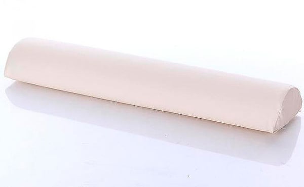 Halbzylindrisches Kissen Kinefis Supreme, cremefarben