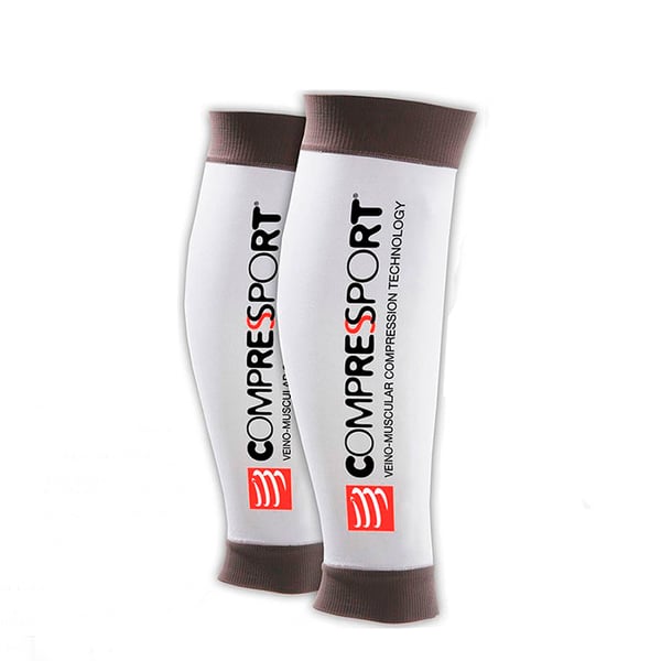 LETZTE GRÖSSEN - Compressport R2 Mid Calf Compression - Weiß (Größe S)