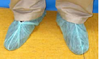 Überschuhe Farbe Grünbuch (Packung mit 100 Stück)