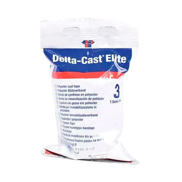 Delta-Cast Elite Starre Immobilisierungsbinde aus Synthetik, 7,5 cm x 3,6 Meter