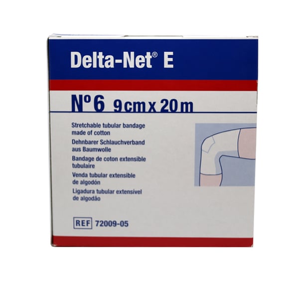 Delta-Net Nr. 6 Kopf und Beine: Dehnbarer Schlauchverband aus 100% Baumwolle (9 cm x 20 m)