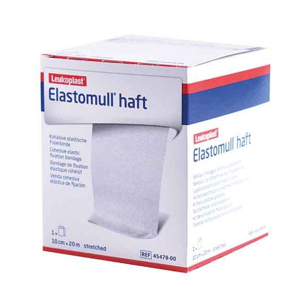 Elastomull Haft 10 cm x 20 Meter: Kohäsive elastische Mullbinde (Stück)