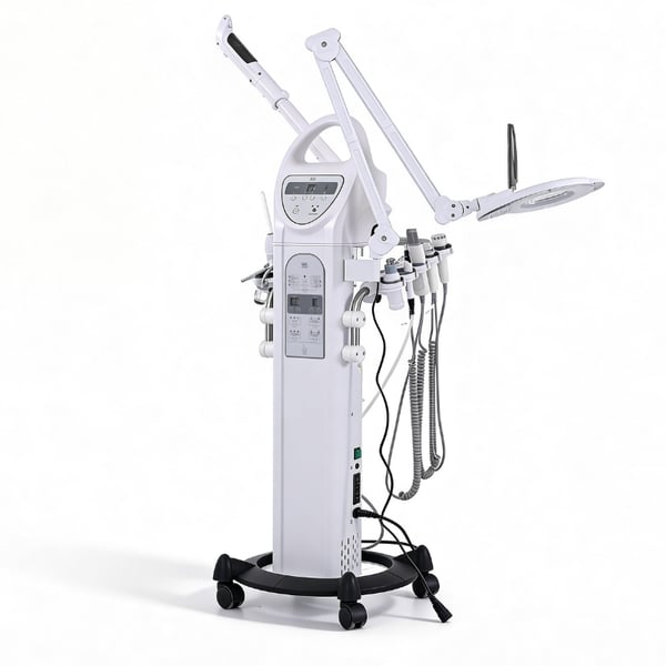 Komplette professionelle multifunktionale ästhetische Ausstattung: Professioneller digitaler 9-in-1-Multifunktionsturm, unverzichtbar für ästhetische Behandlungen