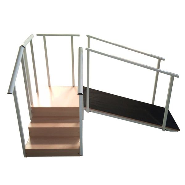 Treppe mit drei Stufen zur Sanierung (mit oder ohne Rampe)