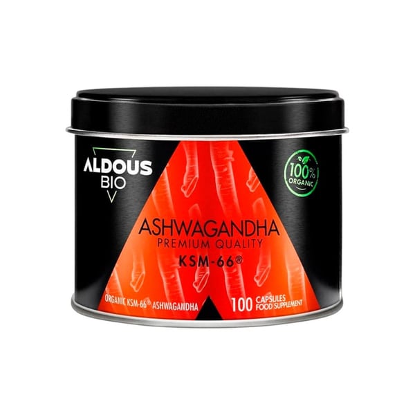 Aldous Bio-KSM-66® Ashwagandha-Wurzelextrakt (100 Kapseln)