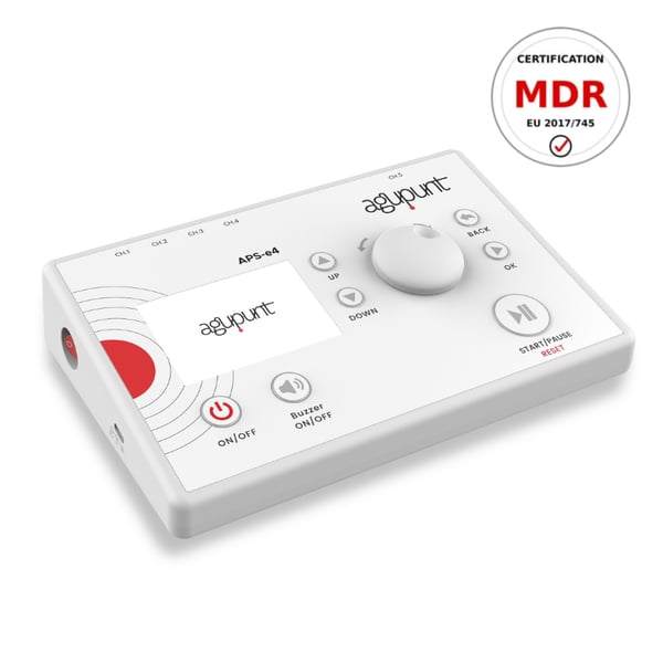 APS e4 Invasive Physiotherapie: Perkutane Elektrolyse, Neuromodulation, Trockene Elektropunktur, Mikrostromtherapie, TENS und Pointer mit MDR-Zertifizierung (Kauf, Miete oder Finanzierung)